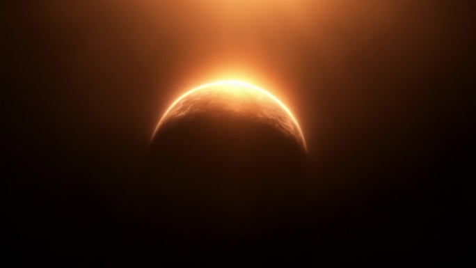 宇宙太阳日出景观