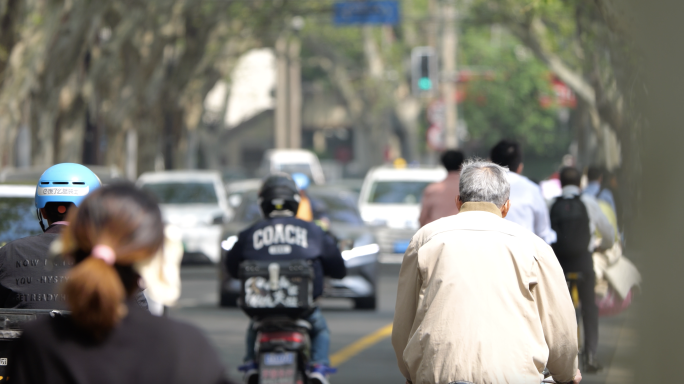 上海清晨街道人文烟火气