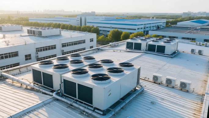 中央空调工业园区屋顶空调系统中央空调外机