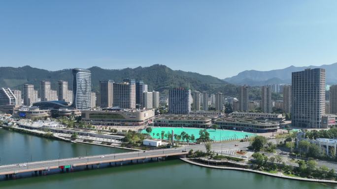 开化县城新城区航拍