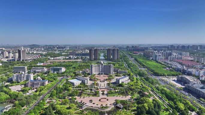 航拍松江区地标建筑合集