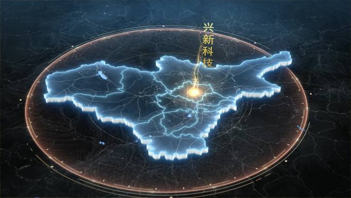 太原市大气科技感区位地图