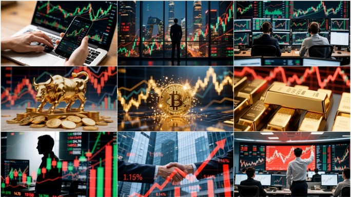 股市股票投资K线比特币商务科技金融经济