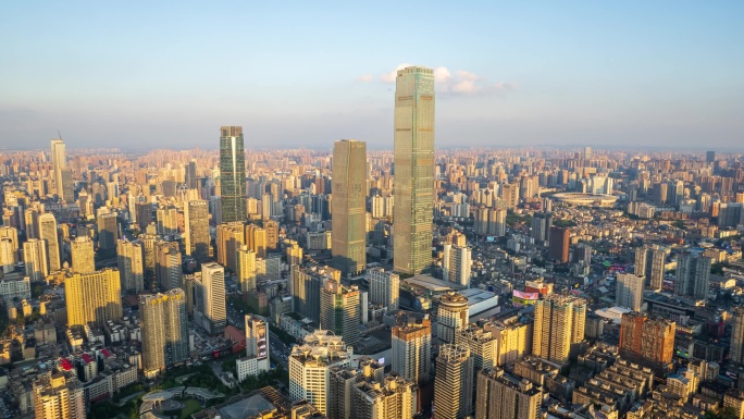 湖南长沙城市风光延时