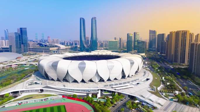 杭州城市地标航拍延时摄影宣传片