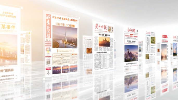 报纸报刊向前滚动展示