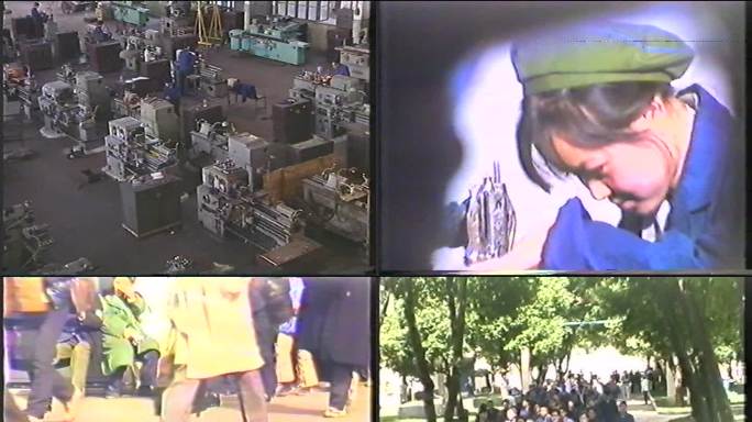 8090年代国企工人车间干活场景