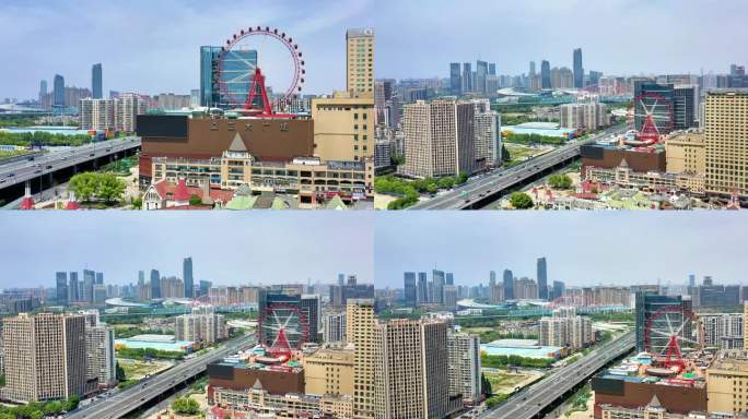 合肥正大广场摩天轮城市天际