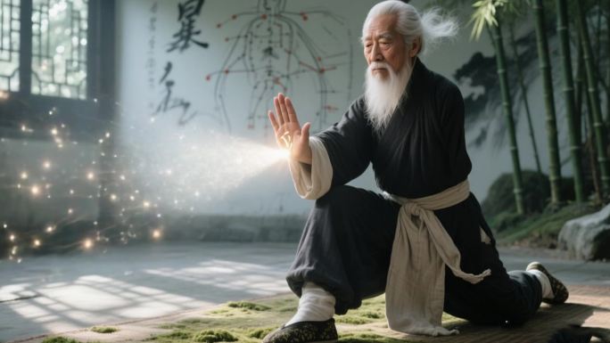 传统武术养生功 太极大师能量疗愈