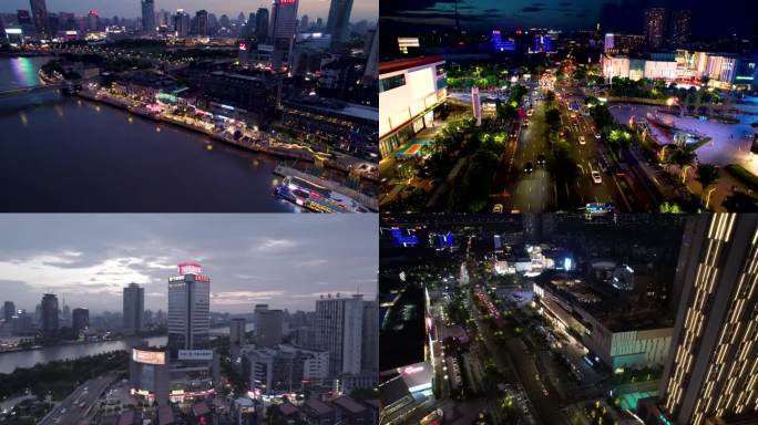 宁波夜景航拍