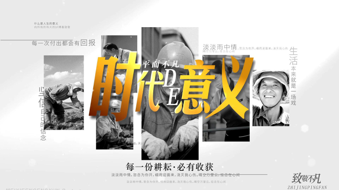 人物访谈纪实照片汇聚片头