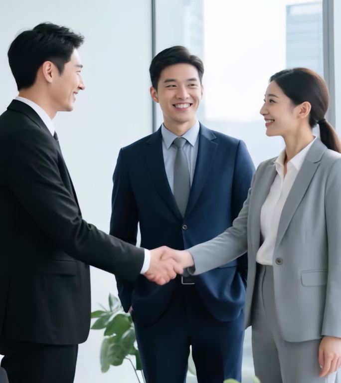 签约商务商业公司握手合作合同团队客户企业