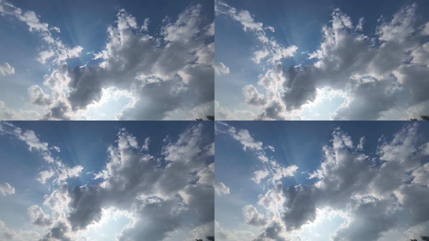 阳光穿透云层