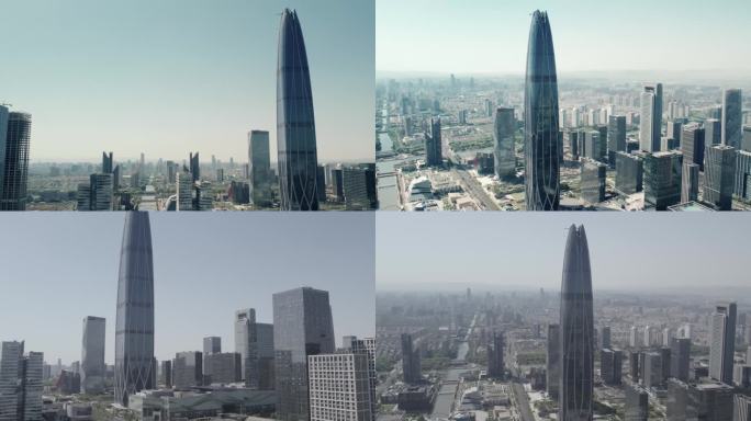 宁波中心大厦航拍