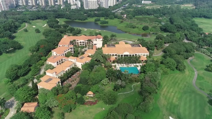 东莞东城峰景高尔夫酒店-地拍航拍
