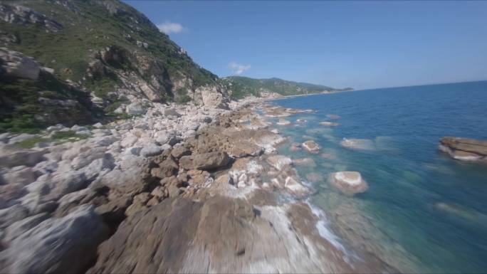 穿越机fpv航拍深圳大鹏东西冲海岸线