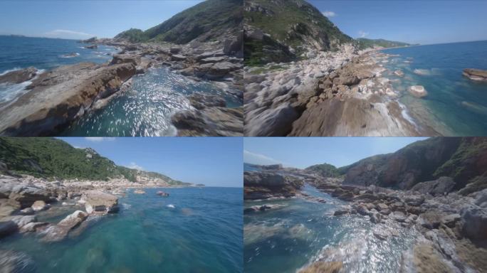 穿越机fpv航拍深圳大鹏东西冲海岸线