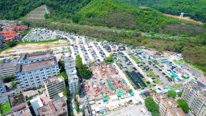 【正版素材】低碳停车场 生态停车场