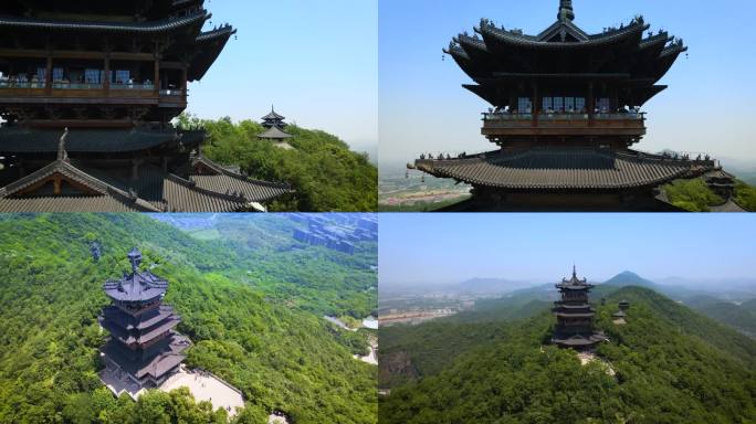 杭州半山公园望宸阁航拍