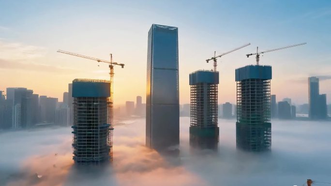 城市建设建筑工人工地施工合集