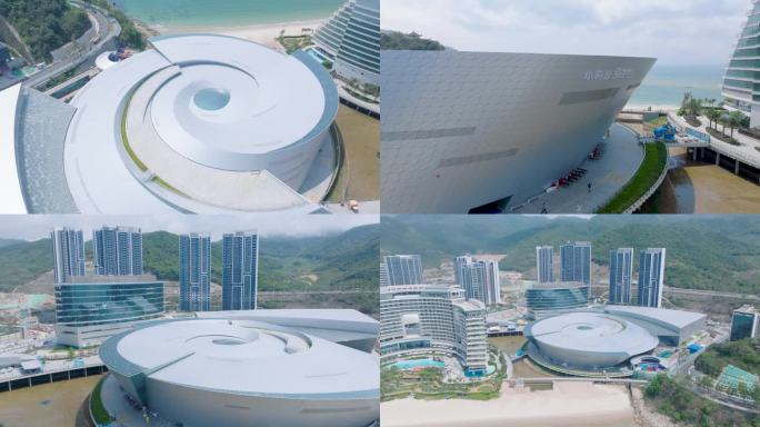 深圳旅游小梅沙海洋世界航拍