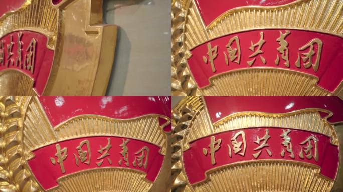 中国共青团团辉实拍特写细节