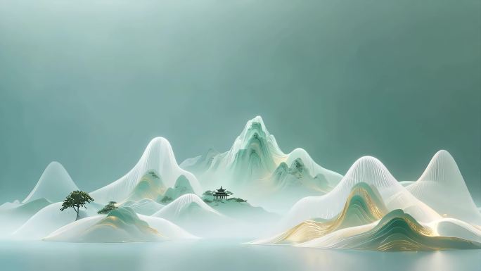 水墨山水意境