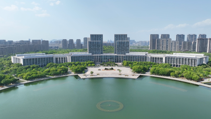 无锡市政府大楼航拍