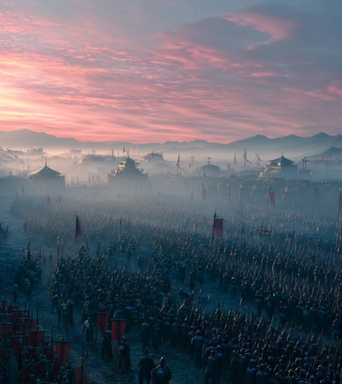 竖屏古代战场_千军万马行军场面 (1)