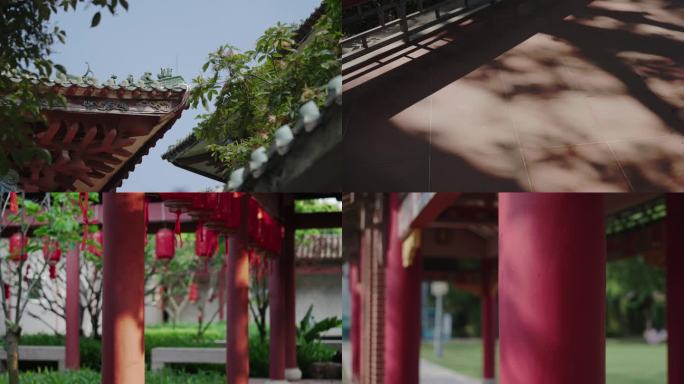 中国风建筑庭院景观