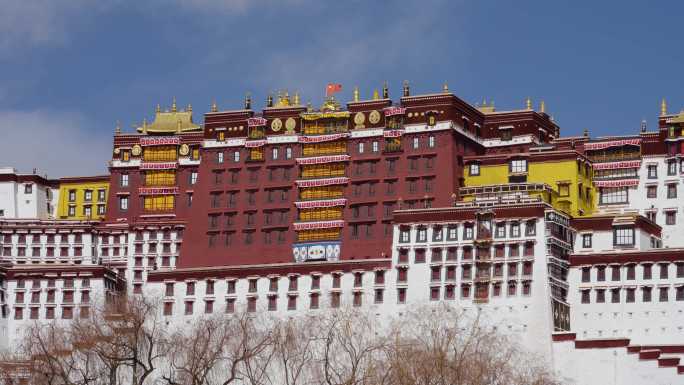 西藏拉萨布达拉宫广场公园