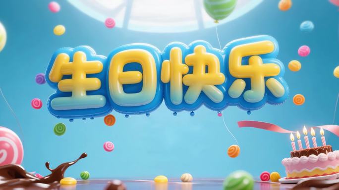 生日快乐甜蜜庆祝