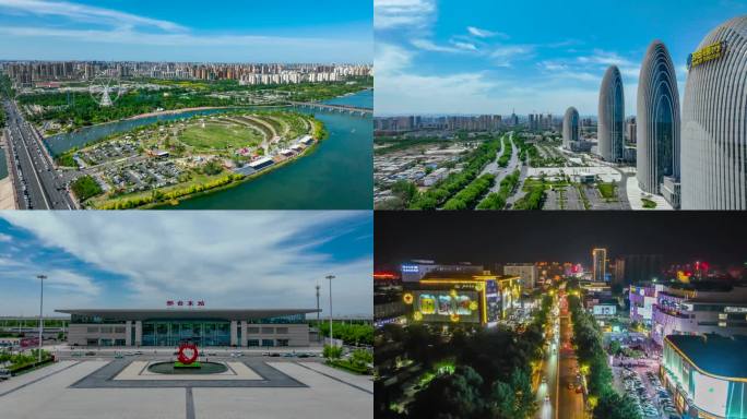 邢台城市地标大范围延时航拍合集