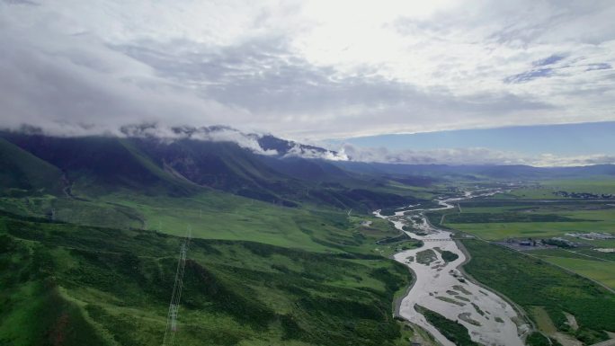 壮美山河航拍景观