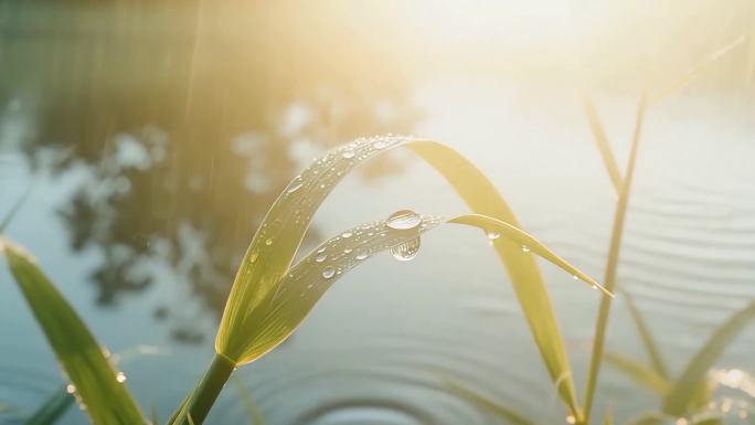 一颗雨滴的自然之美