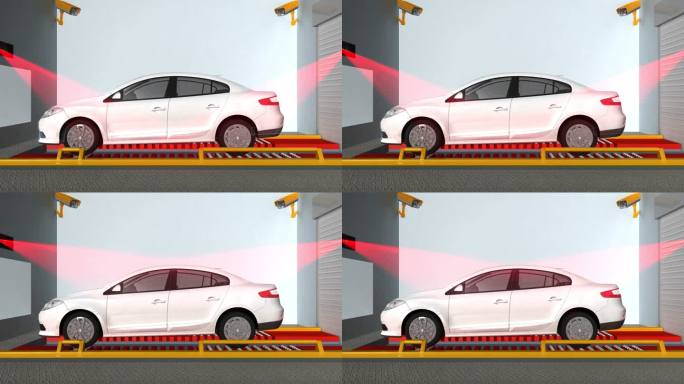 三维 车辆安全检测扫描视频