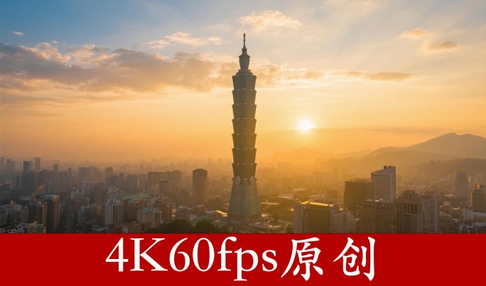 中国台湾台北延时摄影，台北