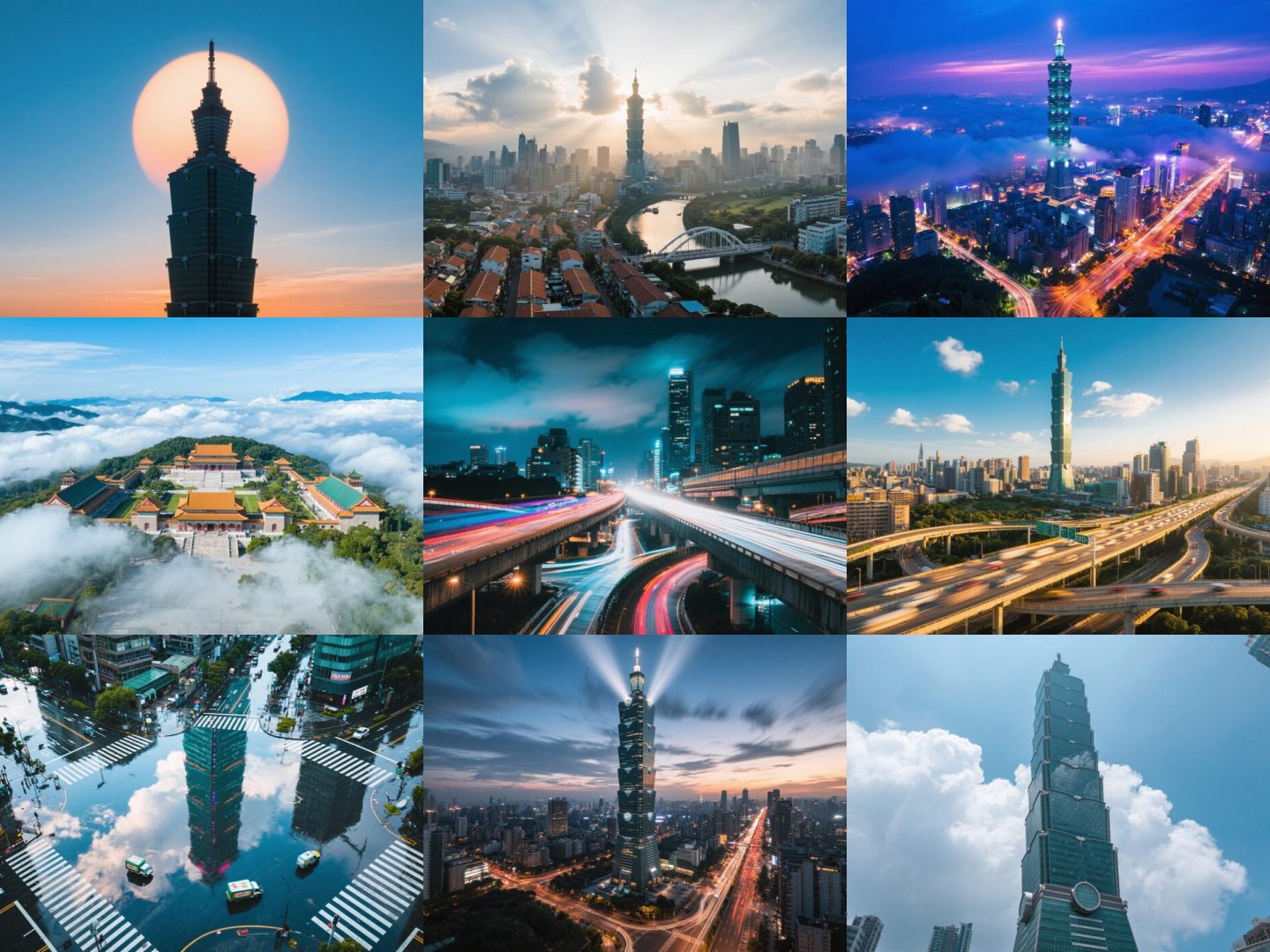 中国台湾台北延时摄影，台北
