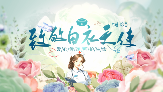 512护士节片头标题