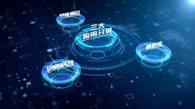 科技感数据应用分类展示