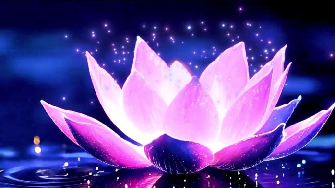 梦幻莲花水面光效