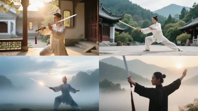 中华武术太极剑剑术表演