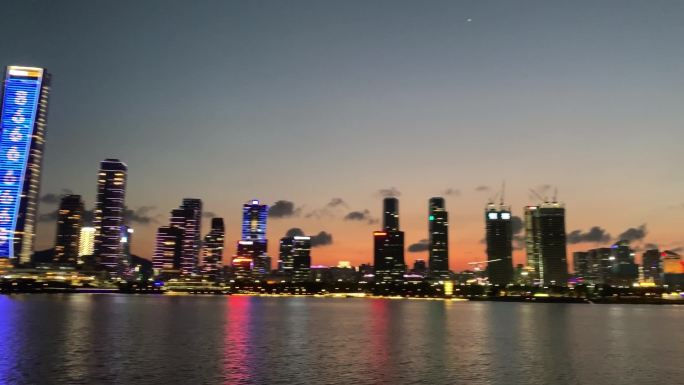 深圳湾璀璨都市夜景