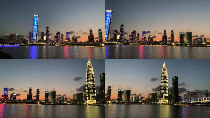 深圳湾璀璨都市夜景
