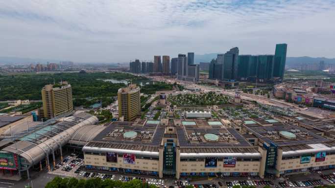 义乌国际商贸城二区城市建筑群光影延时
