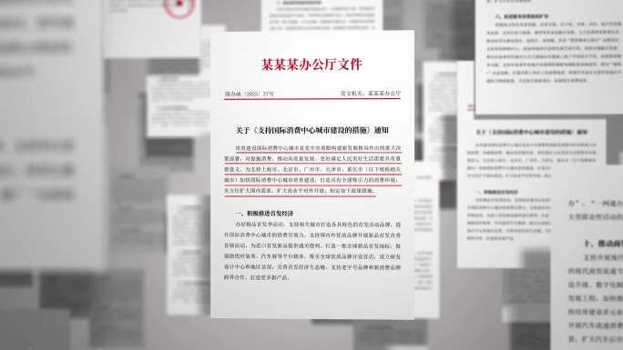 红头文件 政府报告 法律 档案 公告通知