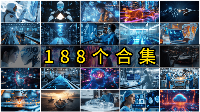 科技发展AI人工智能未来科技创新产业工业
