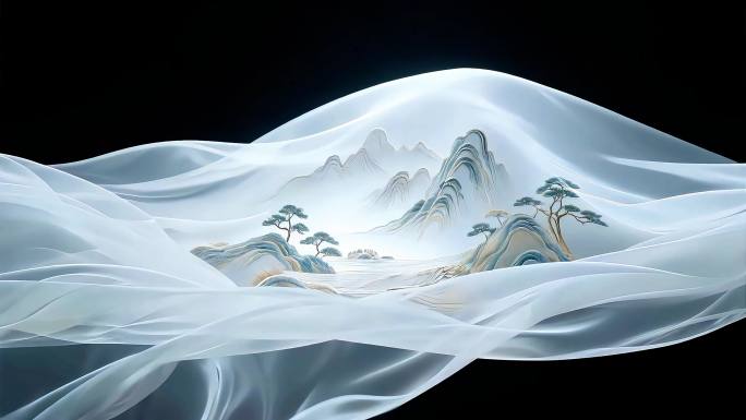 意境 山水 背景