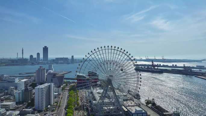 大阪天保山摩天轮：15分钟俯瞰大阪港港景