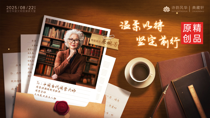 文艺光影人物介绍亲情温暖怀旧信纸AE模版